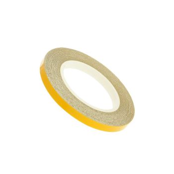 reflective wheel / rim stripe 5mm in width - yellow - 600cm in length