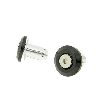 handlebar / bar end weights anti-vibration Mini CNC - milled black