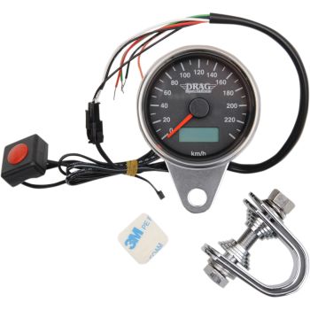 SPEEDO 2.37"PRO BLK KM/H