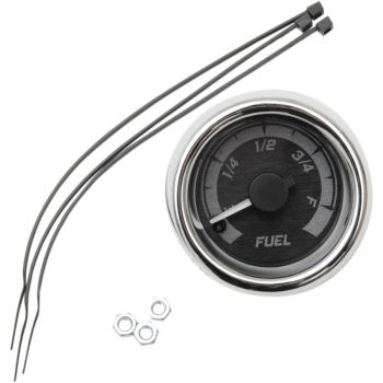 GAUGE FUEL BLK/GRY CHR