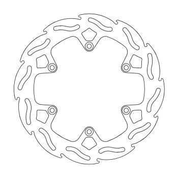 Moto-Master Factory rear disc KTM, Husaberg 4,4mm