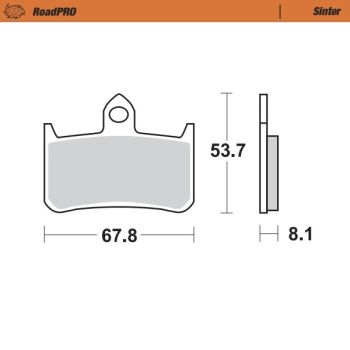 Moto-Master Brake pad RoadPRO Sinter front