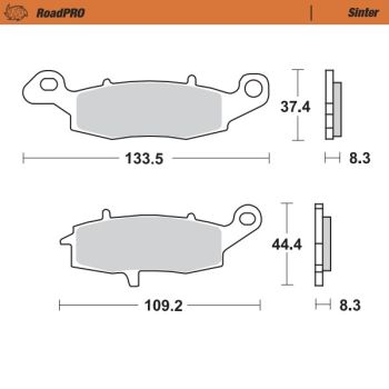 Moto-Master Brake pad RoadPRO Sinter front