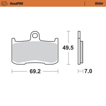 Moto-Master Brake pad RoadPRO Sinter front
