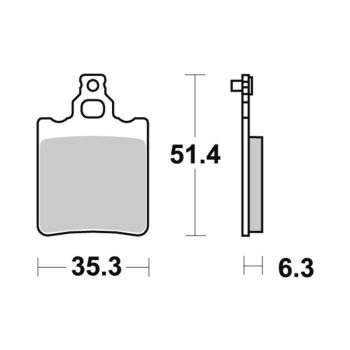Sbs Brakepads Ceramic (574HF)