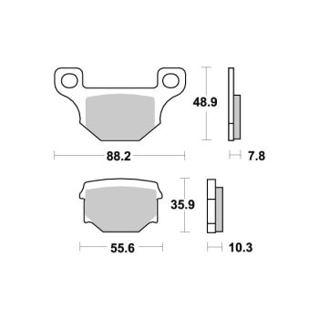 Brake pads, Front / Rear