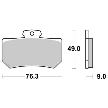 Sbs Brakepads Carbon Tech rear