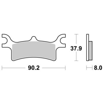 Sbs Brakepads Sintered Atv