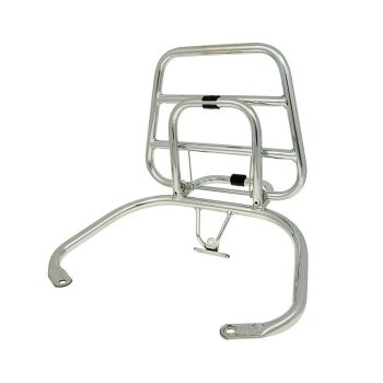 rear luggage rack folding chrome for Vespa S, LX, LXV Touring