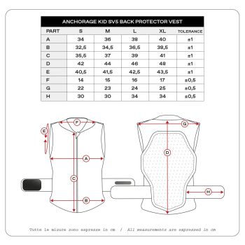 BACK PROTECTOR ANCHORAGE KID S
