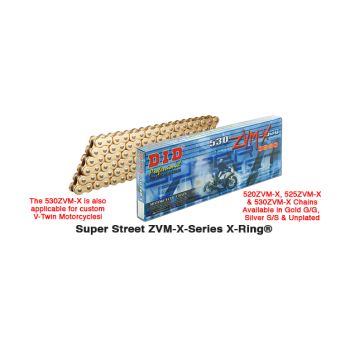 D.I.D 520ZVM-X Chain+Connecting link rivet type (ZJ)