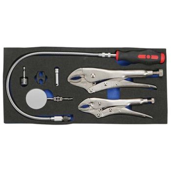 Lukustustangid/painduv LED/peeglid 7-osa