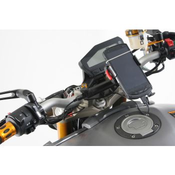 Daytona mountbar+USB socket, handlebar clamp mount type