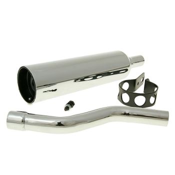 silencer / muffler chromed for Honda MT