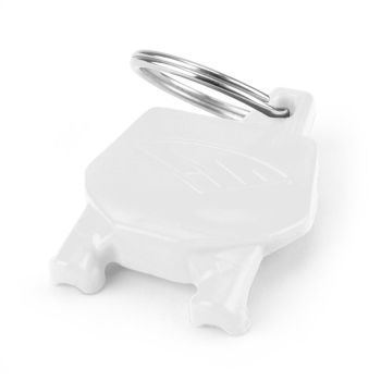CYCRA PLATE# KEY-RING WH