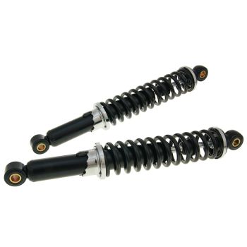 shock absorber set / shocks 300mm adjustable black for Puch, Schwalbe, Star, Spatz