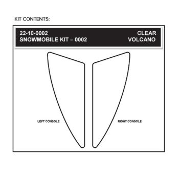 Stompgrip Snowmobile Tank & Console Grip - Volcano : Clear