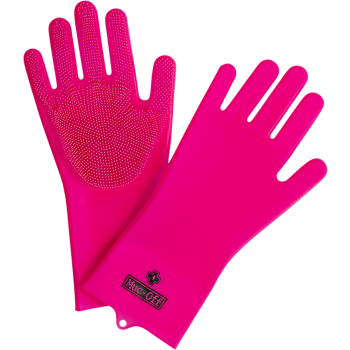 SCRUBBER GLOVES PINK L