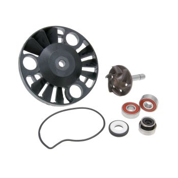 water pump repair kit for Aprilia, Gilera, Piaggio, Vespa 125-200cc 4T 2001-2006 (one-piece shaft)