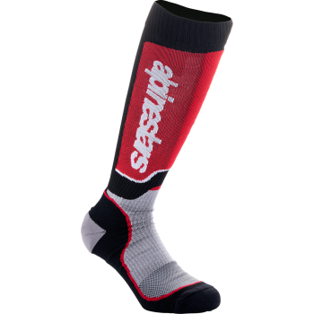 SOCK YTH MX+ BLK/RED/GY