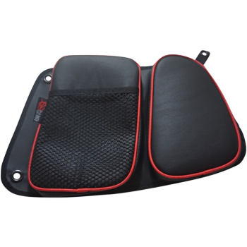 DOOR BAG REAR RZR BLK/RED