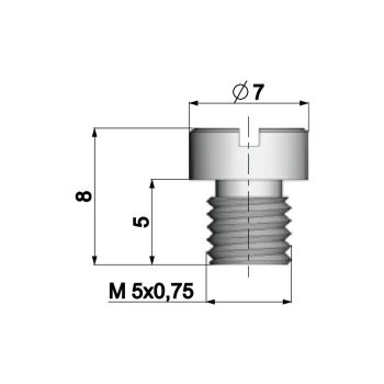 karburaatori peadüüs Polini 5mm Dellorto karburaatori jaoks - 68
