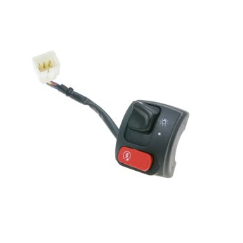 parempoolne lüliti assy E-starterile, koos valguslülitiga MBK Booster NG, Yamaha BWs NG, Jog R, Slider jaoks