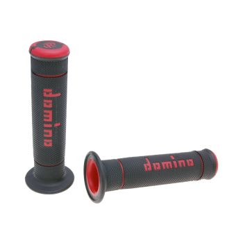 handlebar grip set Domino A240 Trial black / red