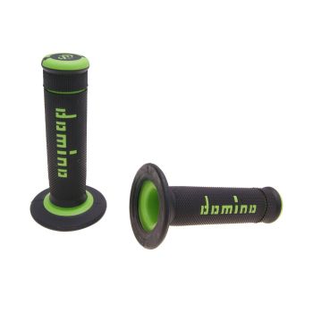 handlebar grip set Domino A190 off-road black / green