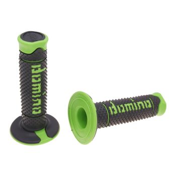 handlebar grip set Domino A260 off-road black / green