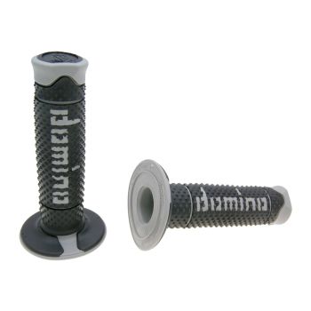 handlebar grip set Domino A260 off-road black / grey