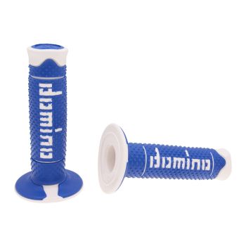 handlebar grip set Domino A260 off-road blue / white