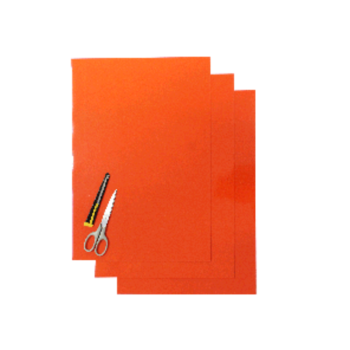 Blackbird Coloured sheet orange 47x33cm (3pcs)