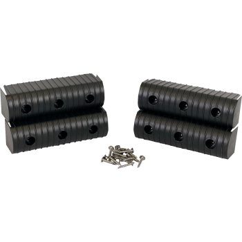 BNKWRP ENDCAP BLK 2X6 4PK