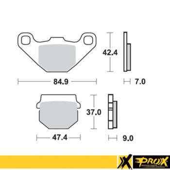 ProX Frontbrake Pad KX80 88-96 + RM80 86-95
