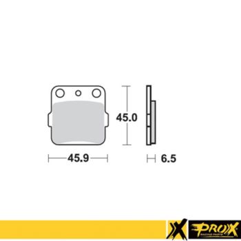 ProX Rearbrake Pad YZ80/85 93-12
