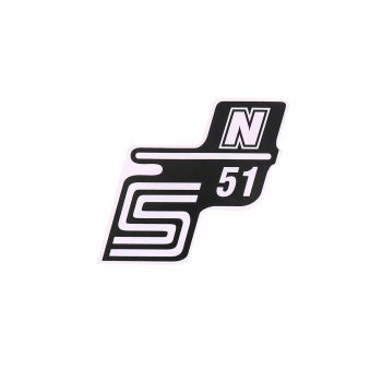 logo foolium / kleebis S51 N valge Simson S51 jaoks