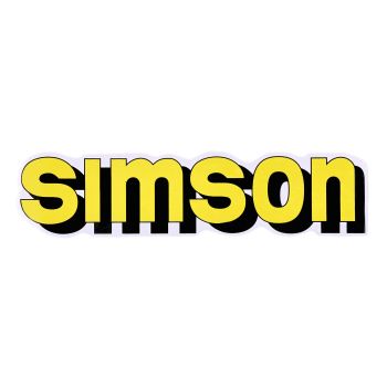 logo foolium / kleebis paak kollane, must Simson S51 jaoks