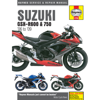 SUZUKI GSX R600 & 750 (06