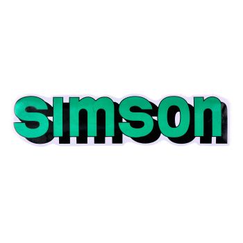 Logo foolium / kleebis paagile roheline, must Simson S51 jaoks
