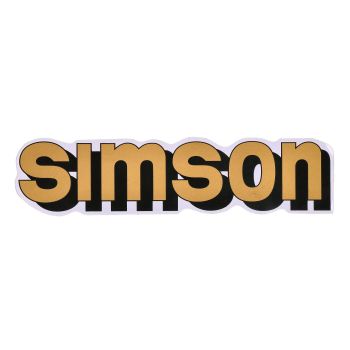 logo foolium / kleebis paak kuldne, must Simson S51 jaoks