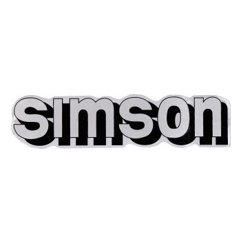 Logo foolium / kleebis paagi jaoks hõbedane, must Simson S51-le