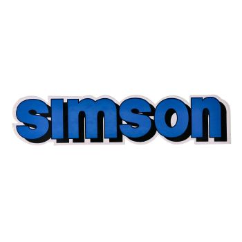 Logo foolium / kleebis paak sinine, must Simson S51 jaoks