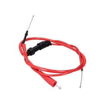throttle cable Doppler PTFE red for Derbi Senda 00-, Gilera SMT, RCR -05