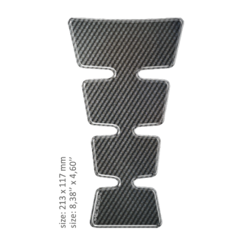 TANK PAD UNI GOLD SHAPE CARBON