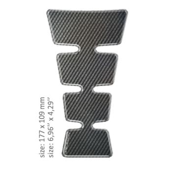 TANK PAD GOLD SHAPE CARBON