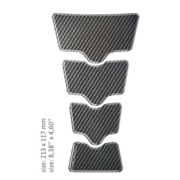 TANK PAD UNI GOLD SHAPE CARBON