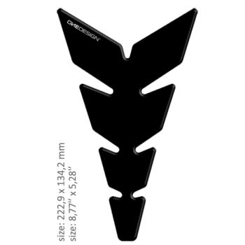 TANK PAD MOON MATT BLACK SOFT
