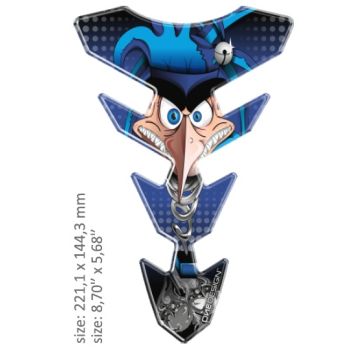 TANK PAD SLIM FACE BLUE