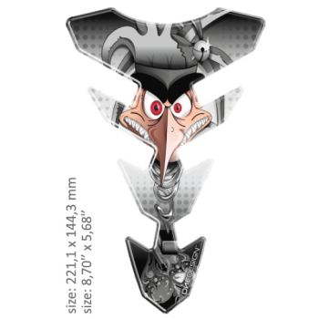 TANK PAD FACE SILVER-GREY